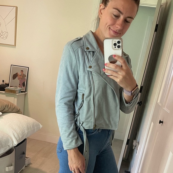 Suede Cropped Jacket - Picture 2 of 9